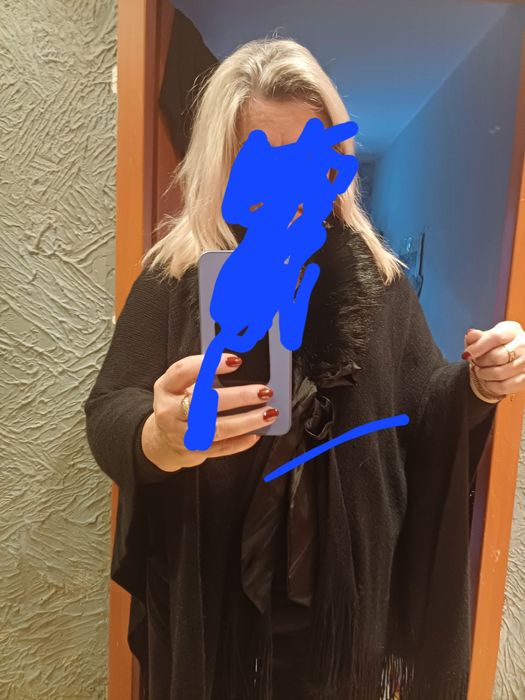Narzutka czarna damska