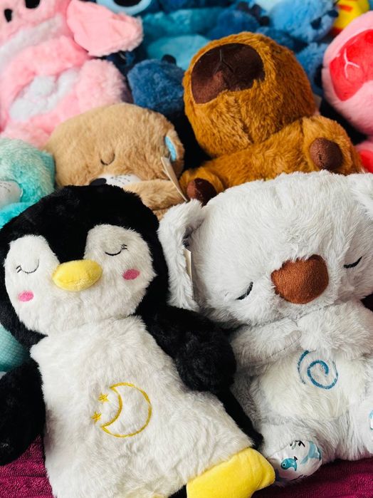 М'які дихаючі іграшки-нічники: стіч, коала, капібара, пінгвін, видра