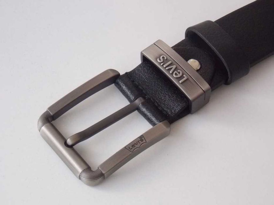 Мужской кожаный ремень Levis 501 / шкіряний пояс чоловічий для джинс