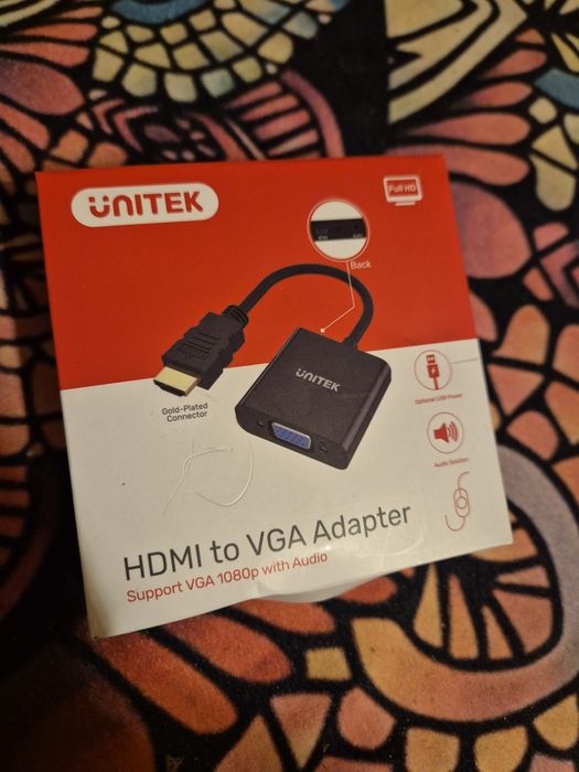 Adapter Unitek Y-6333 HDMI to VGA + audio