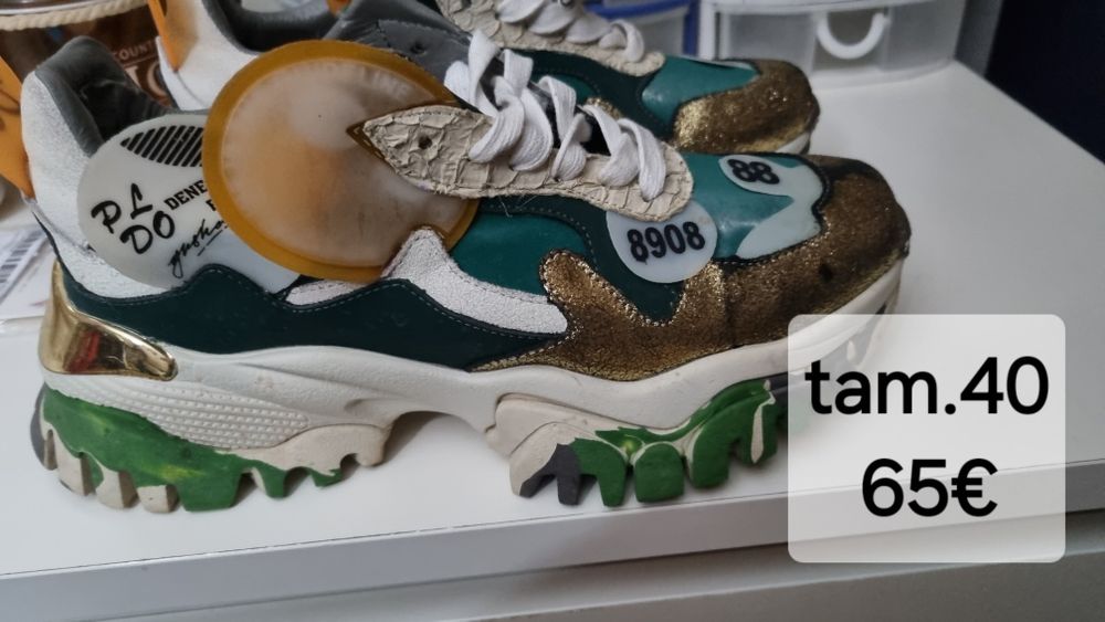 Tenis usados e novos