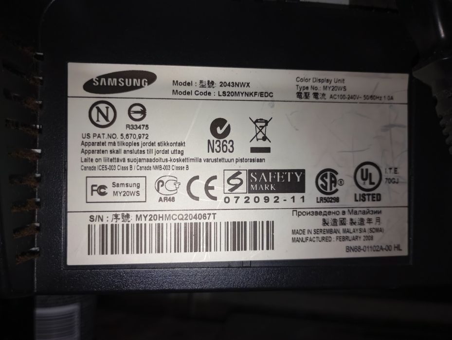 TV e monitor para PC da Samsung top como novo