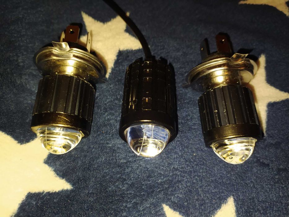 Led лінзи Н4, лампочки Н7 комплект