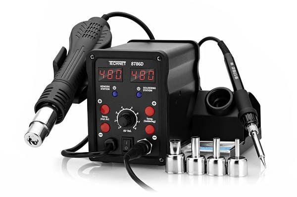 Термо-повітряна.паяльна станція 858D-2