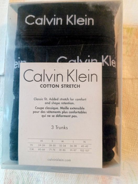Calvin Klein Bokserki męskie 3 pary rozmiar M 100% Orginał