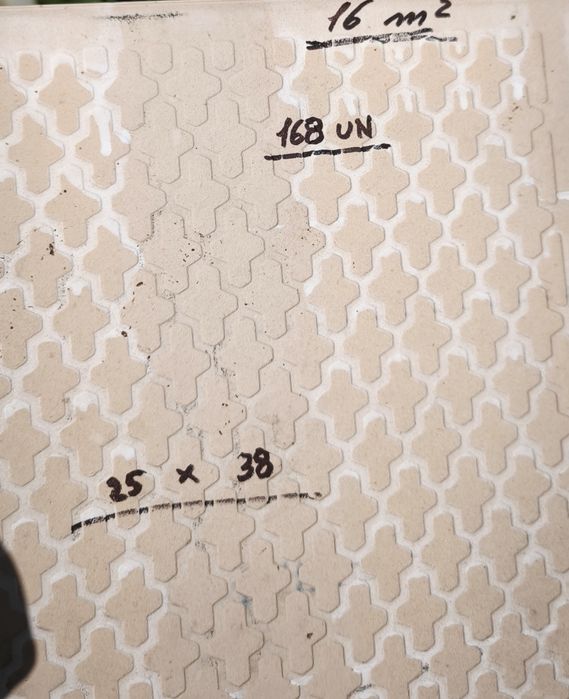 Azulejos cinzentos 38/25cm 16m2
