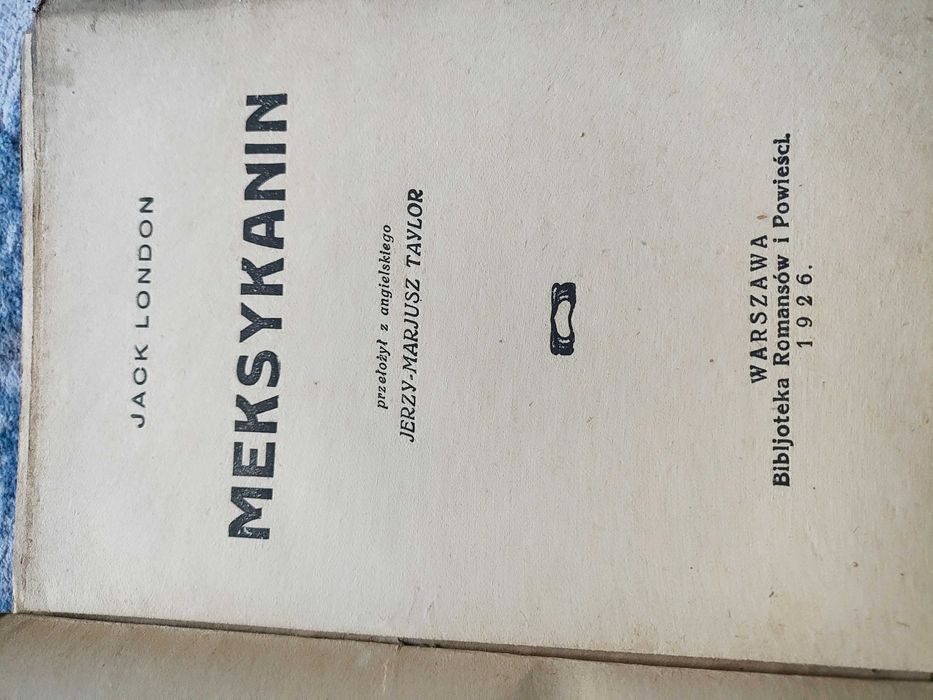 Jack London Meksykanin 1926 r.
