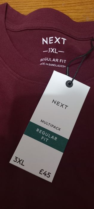 Футболки чоловічі фірми Next , розмір 3X. Нові.