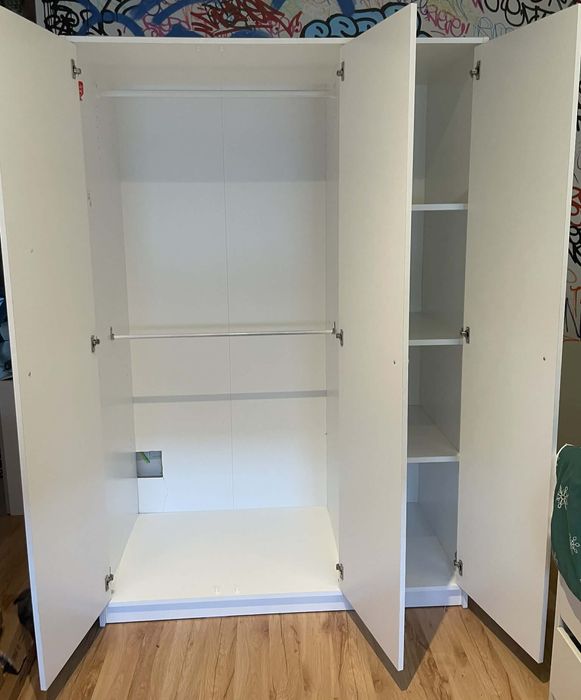 Szafa Ikea biała Kleppstad 117x176