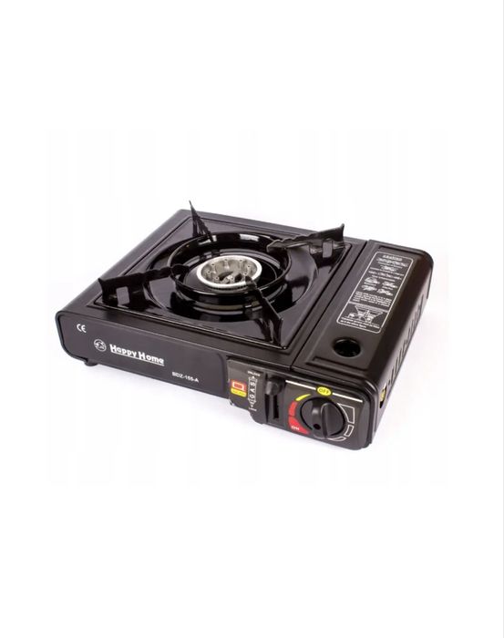 Портативна газова плита Happy Home BDZ-155-A +6 балонів бутану Tiross
