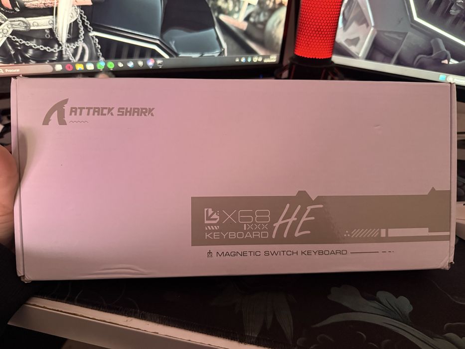 Teclado Attach Shark 68HE NOVO