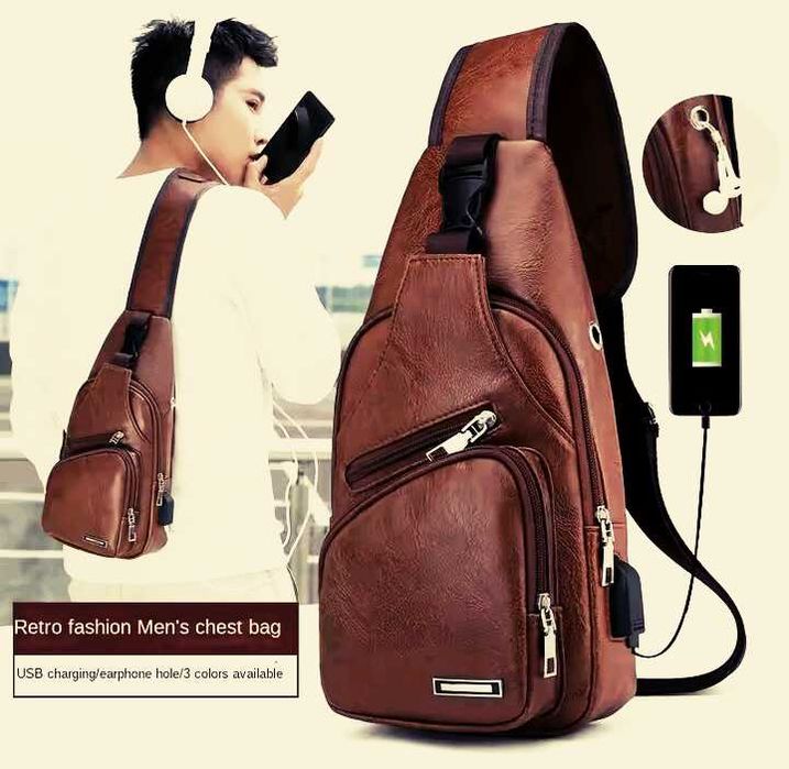 Skórzana Torba - plecak na ramię nowy - prezent na Gwiazdkę