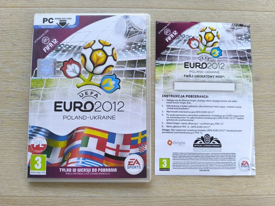 UEFA Euro 2012 Polska - Ukraina [PC] (Polska Wersja) - BOX - UNIKAT!