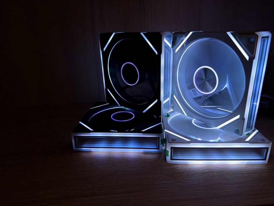 ARGB 120mm Кулер корпуса QiuzAim Prism 8 PRO Чорний | Білий (Звичайний/Реверс)