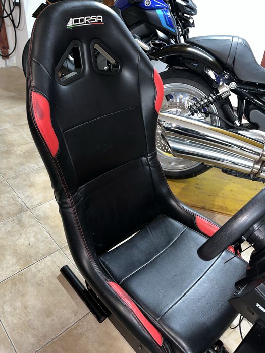 Thrustmaster T300GT + pedais + cadeira simulador