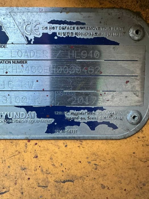 Ładowarka kołowa Hyundai HL940