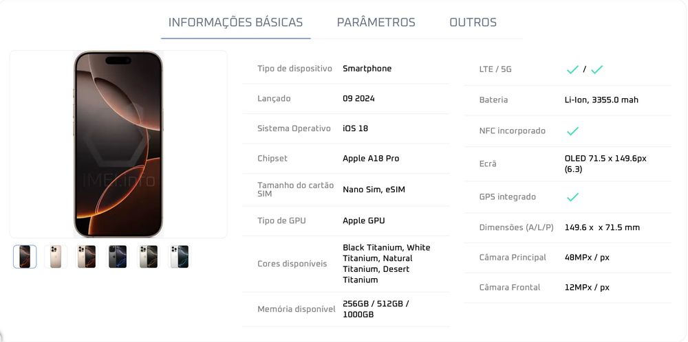 iPhone 16 pro 256Gb Black Titanium