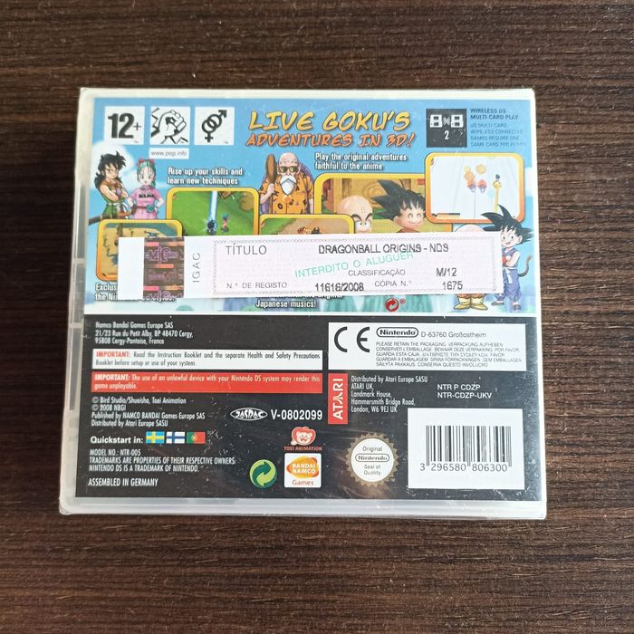 Jogo Dragon Ball Origins novo e selado Raro Nintendo DS