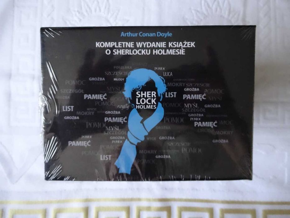 SHERLOCK HOLMES - Arthur Conan Doyle 9 Tomów_Wyd. kompletne Etui _NOWA