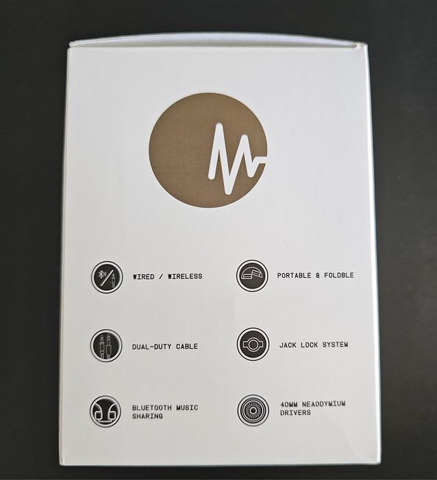 Nowe słuchawki bezprzewodowe Magnussen H6 czarne Bluetooth + jack