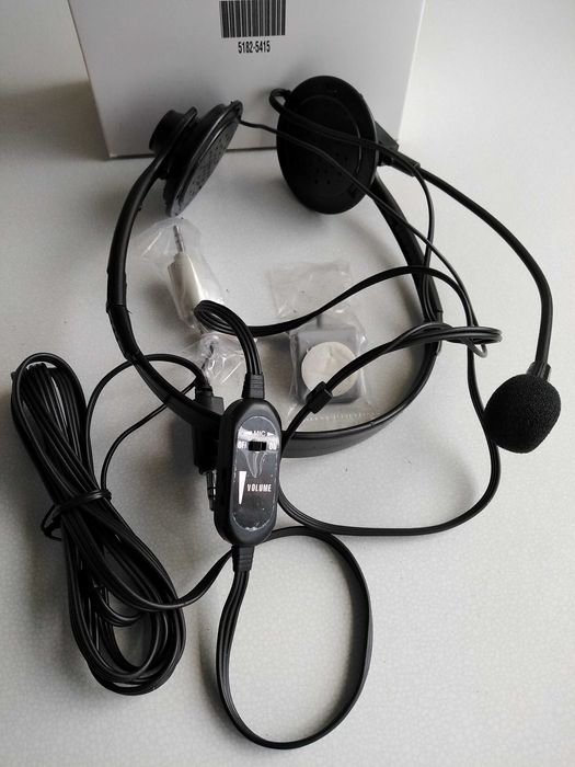 Auscultadores stereo com microfone