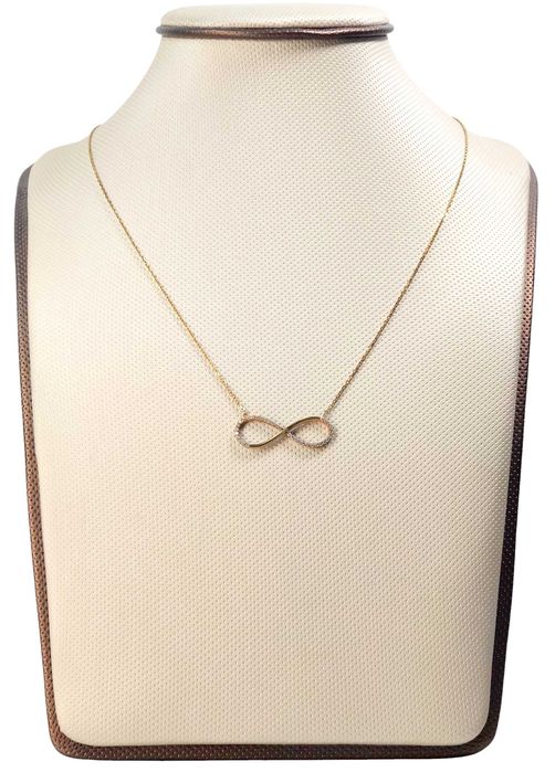 Śliczny delikatny łańcuszek NIESKOŃCZONOŚĆ 2,20G P.333