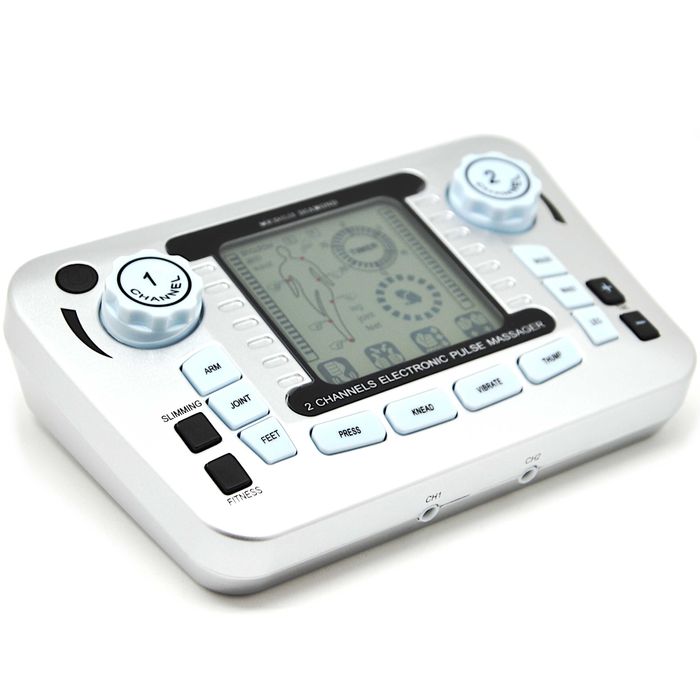 Elektrostymulator mięśni tens ems masaż stymulacja duży zestaw XXL