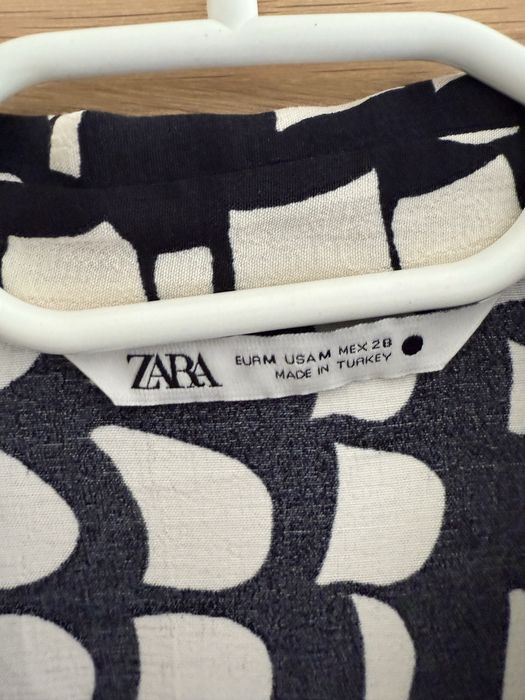 Sukienka zara szmizjerka boho print