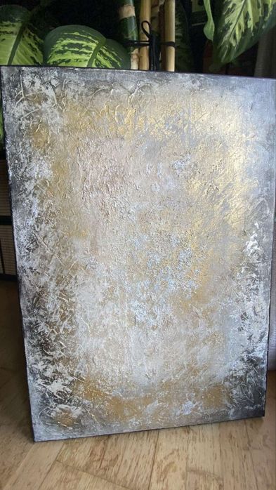 Tela acrilica abstrata nova 50x70 cm