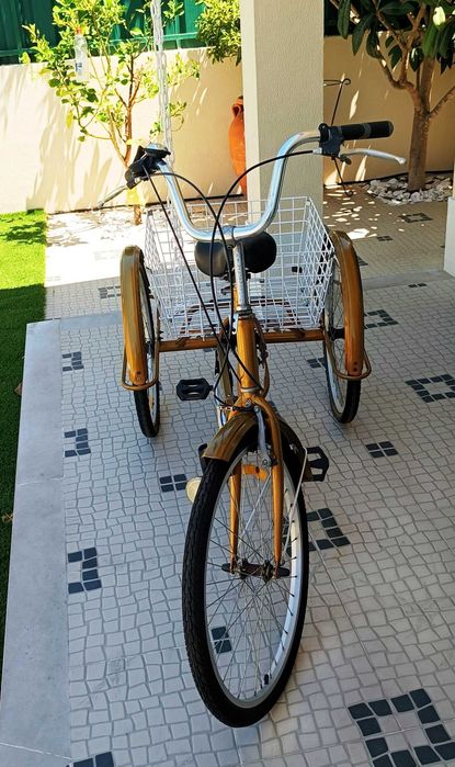 TRICICLO (Bicicleta 3 rodas) para Adultos - com Cesto Traseiro