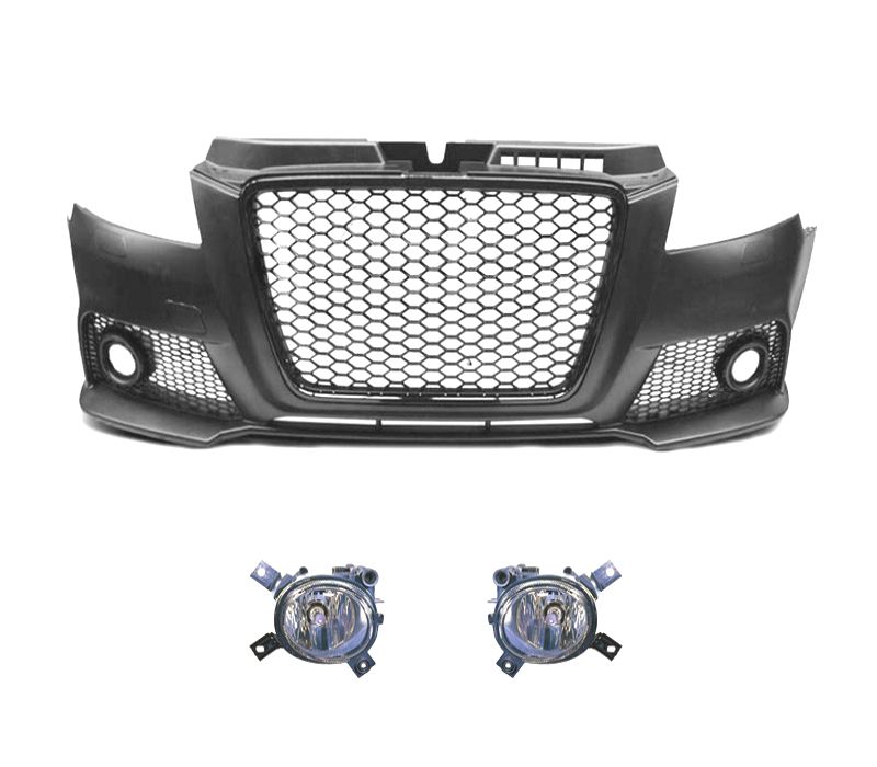 PARA-CHOQUES FRONTAL AUDI A3 8P 08-12 LOOK RS3 SEM PDC NEVOEIRO