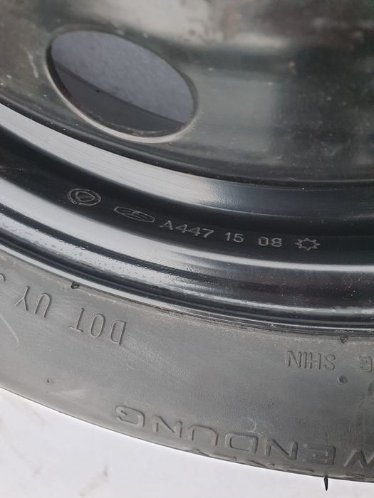 koło dojazdowe fiat 500 135/80 r14 4x98 demontaż