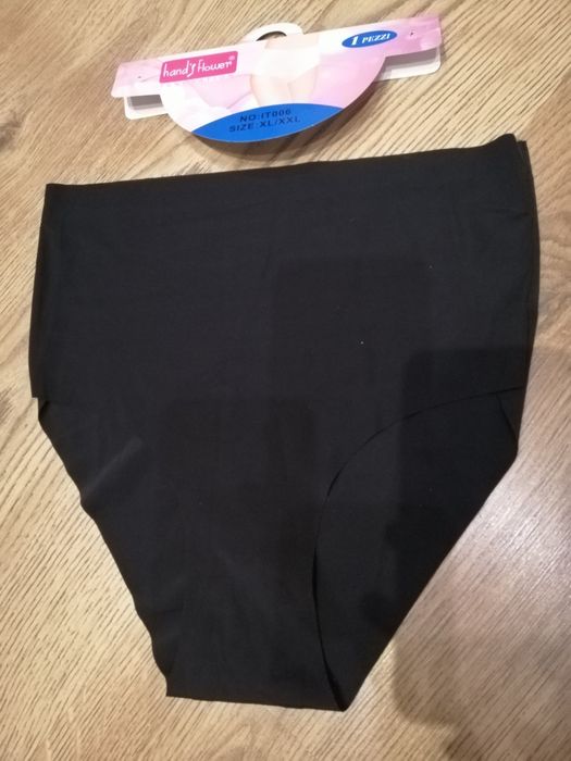Nowe z metka majtki laserowe wysoki stan modelujące  czarne L XL
