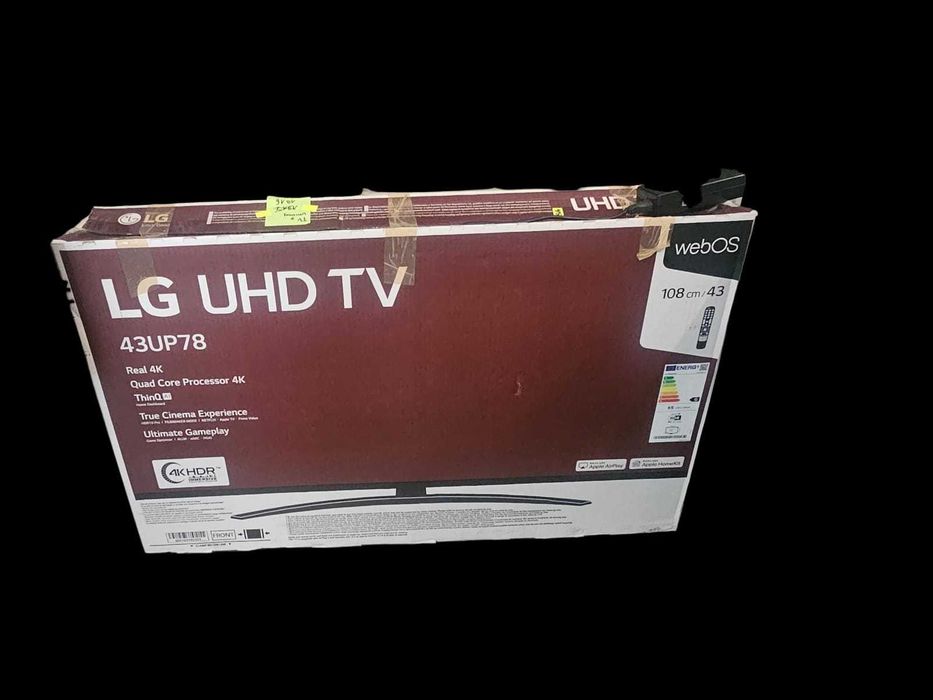 Telewizor LG UHD TV SMART 43-cale, seria UP78 przekątna 108 cm/ Twój LOMBARD / CZ-WA