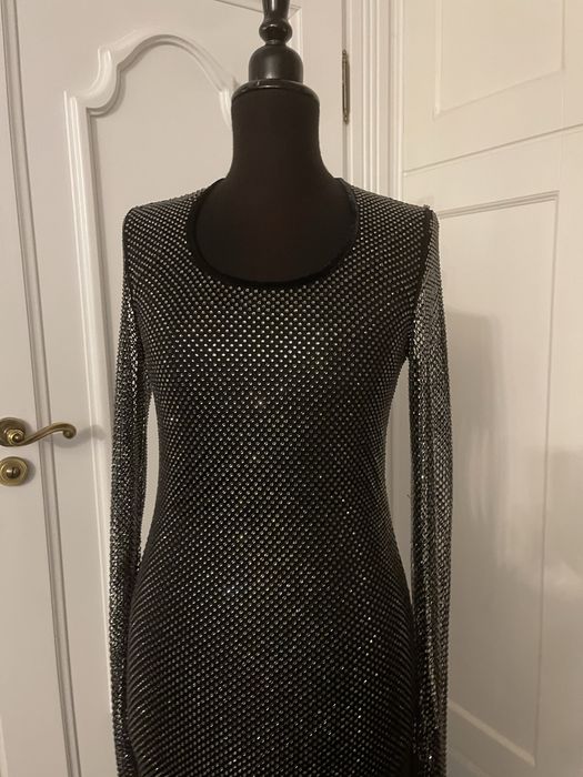 MAX MARA piękna suknia wieczorowa z kryształków. NOWA