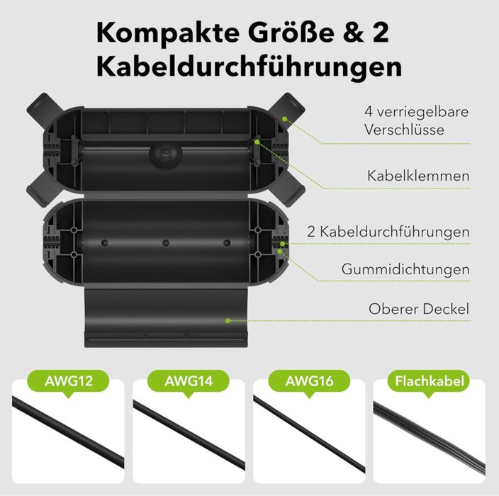 BN-LINK Wodoodporna skrzynka na wtyczke przedłużacza, IP44