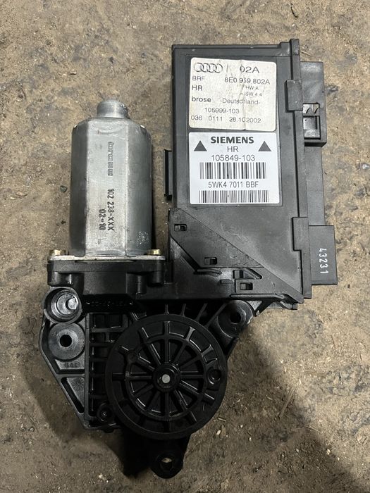 Silniczek podnoszenia szyby prawy przod przedni audi a4 b6