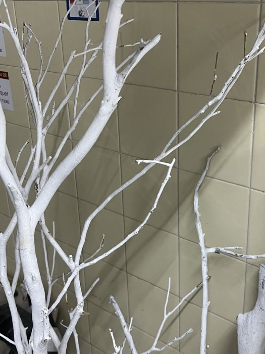 Arvore ramos pintados branco