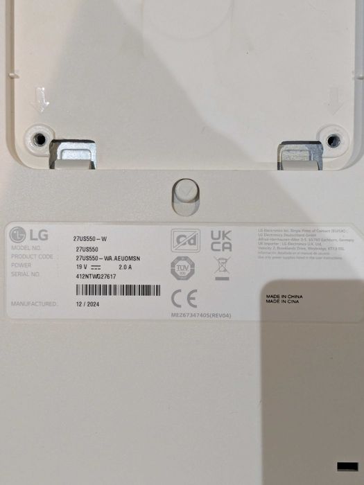 Monitor LG UltraFine 27”