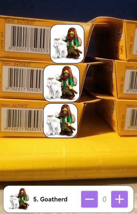 LEGO Minifigurka 71045 Pasterz z kozą/Goatherd