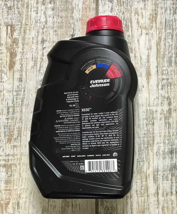 Масло Evinrude XD30 2Т 1л и 3.8л