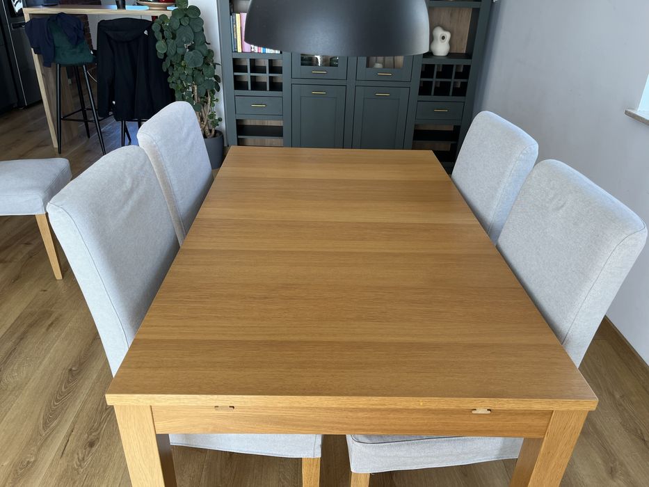 Drewniany stół rozkładany 140-220 IKEA