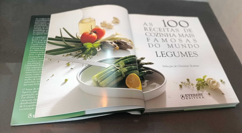 Livro "As 100 Receitas de Cozinha Mais Famosas do Mundo" - Legumes