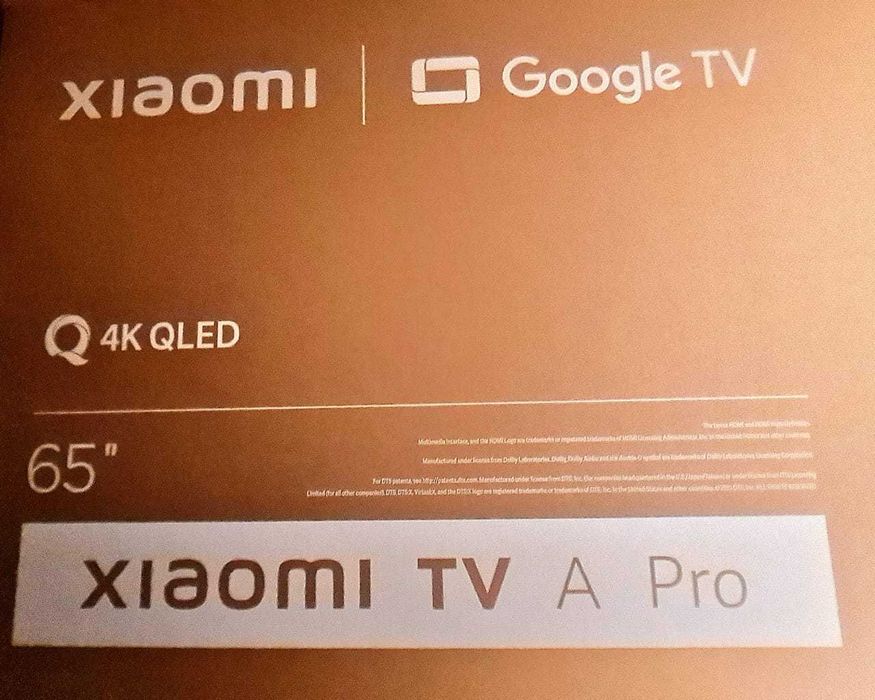 TV 65” Xiaomi 4K QLED – Como Nova