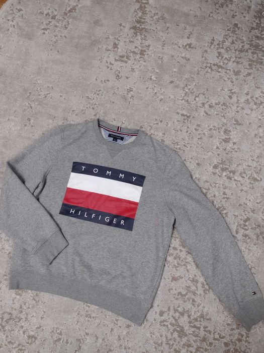 Мужская толстовка от бренда tommy hilfiger (100% оригинал)