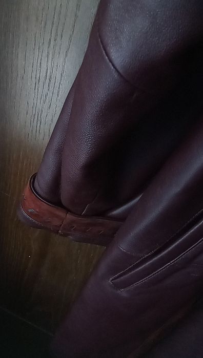Турецкое кож утепл.пальто 52-54