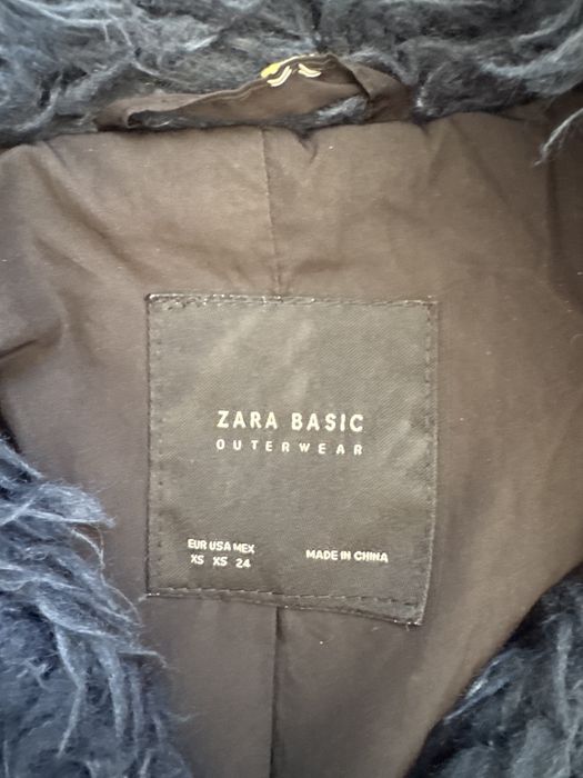 Casaco pelo zara azul