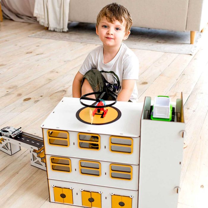 Дитячий гараж для машинок паркінг парковка конструктор hot wheels