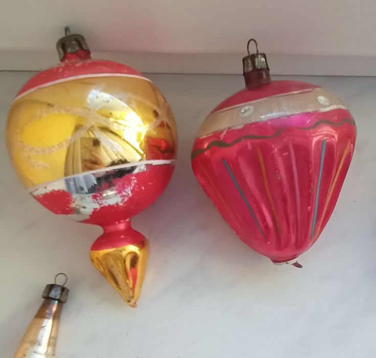 Bombki choinkowe PRL-zestaw 10 sztuk