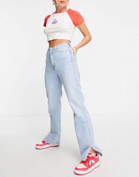 Weekday jeansy proste niebieskie 30 1rrz